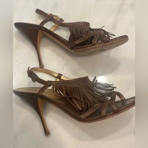 Beautiful brown leather PRADA heels